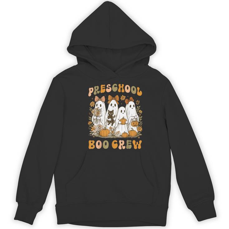 Preschool Boo Crew Teacher Kids Halloween Ghost Cat Pumpkin Women's Hoodie, novelty gifts, funny gifts