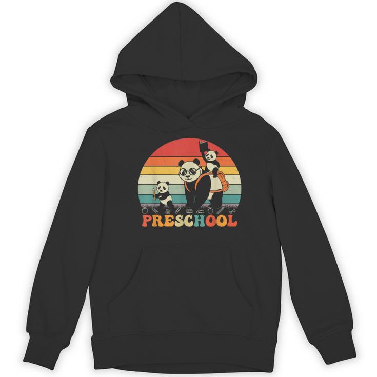 Preschool Panda Back To School Teacher Student Women's Hoodie, novelty gifts, funny gifts
