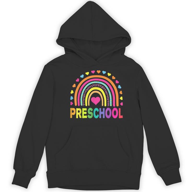 Preschool Rainbow Girls Boys Kids Teacher Back To School Women's Hoodie, novelty gifts, funny gifts