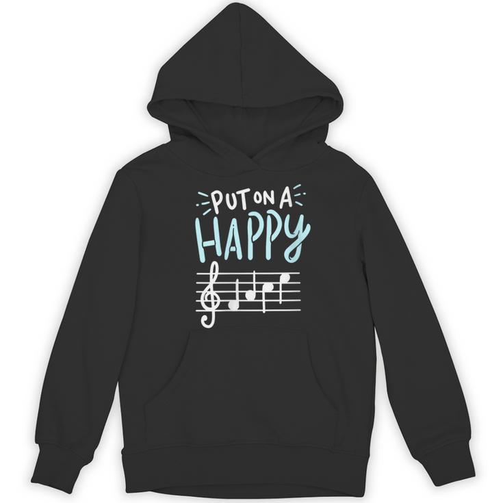 Put On A Happy Face Music Music Teacher Women's Hoodie, novelty gifts, funny gifts
