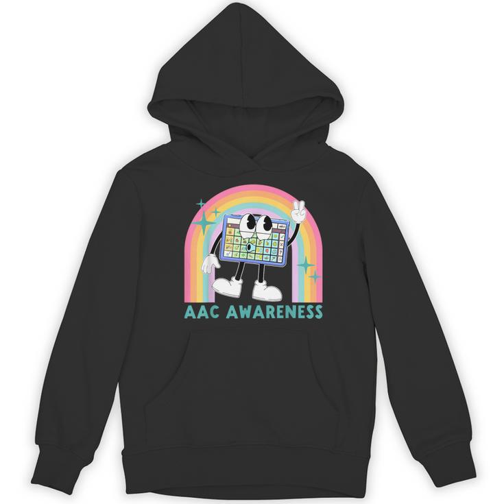 Rainbow AAC Awareness Month SPED Teacher SLP Communication Women's Hoodie, novelty gifts, funny gifts