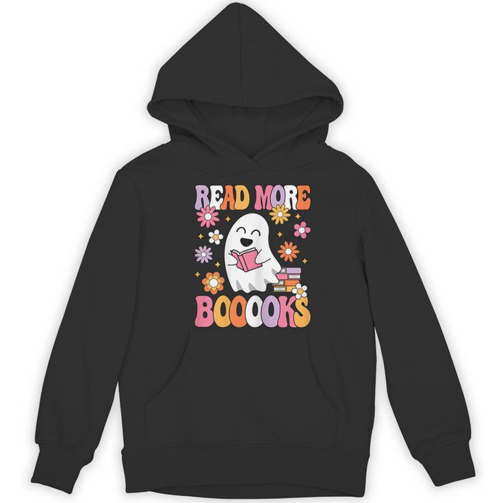 Read More Books Groovy Halloween Teacher Women Women's Hoodie, novelty gifts, funny gifts