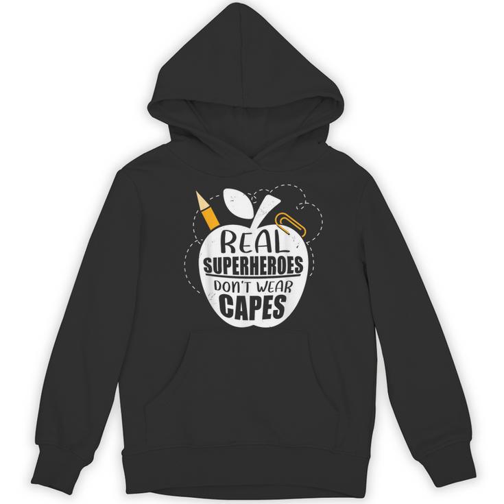 Real Superheroes Wear No Capes Teacher Design Teach Women's Hoodie, novelty gifts, funny gifts Real Superheroes Wear No Capes Teacher Design Teach Women's Hoodie, novelty gifts, funny gifts