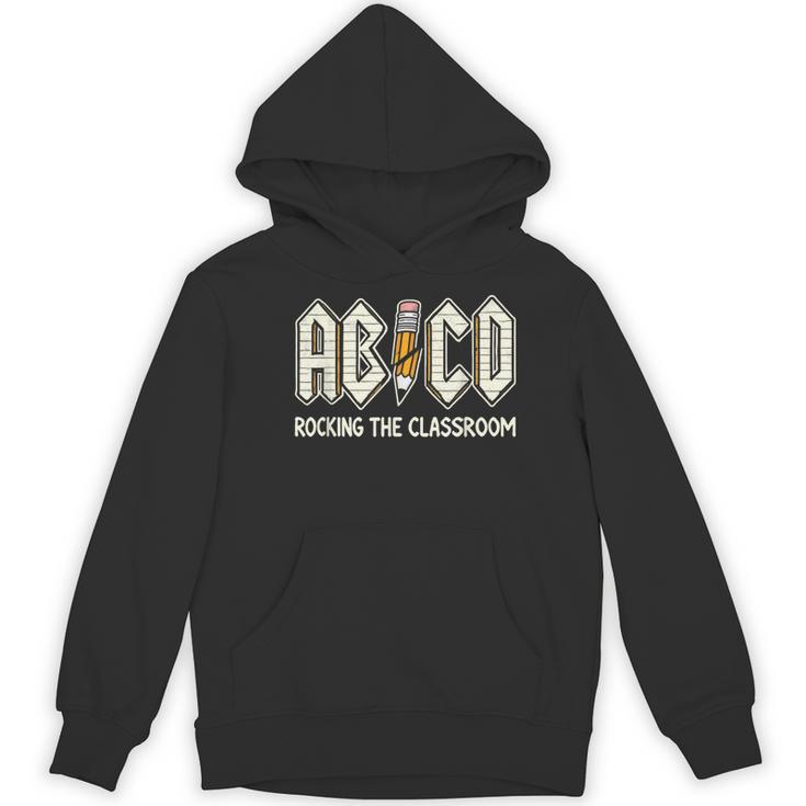 Retro Abcd Teacher Novelty Back To School Teacher Women's Hoodie, novelty gifts, funny gifts