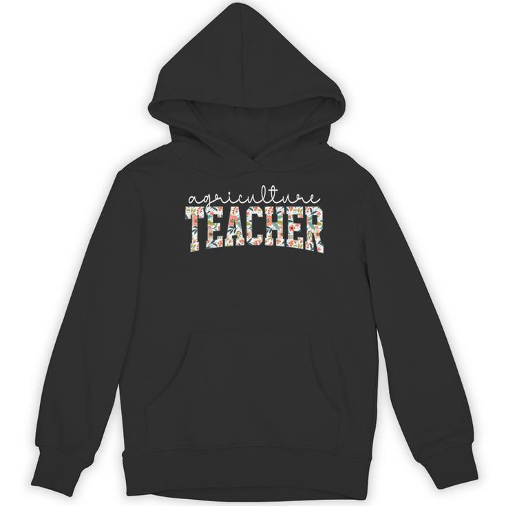 Retro Floral Agriculture Teacher Farmer AG Teacher Team Crew Women's Hoodie, novelty gifts, funny gifts Retro Floral Agriculture Teacher Farmer AG Teacher Team Crew Women's Hoodie, novelty gifts, funny gifts