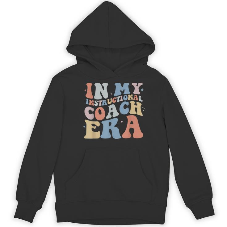 Retro Groovy In My Instructional Coach Era Teacher Women's Hoodie, novelty gifts, funny gifts