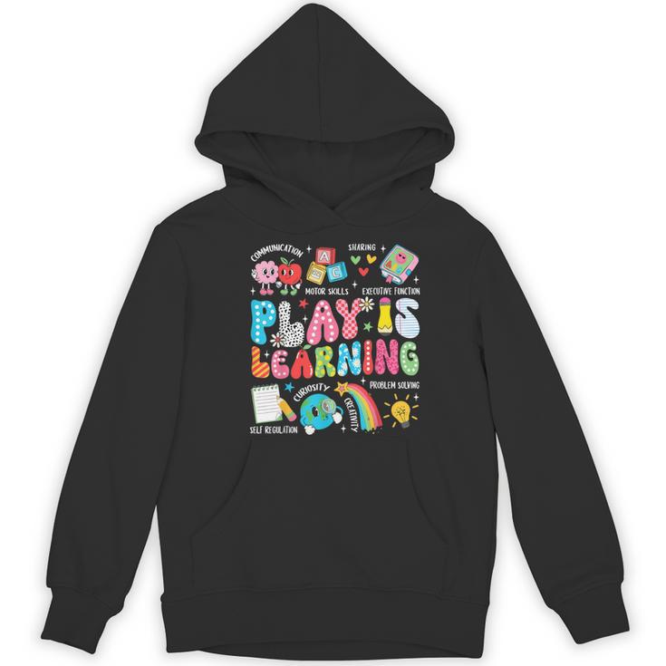 Retro Play Is Learning Kindergarten Teacher Team Women Women's Hoodie, novelty gifts, funny gifts
