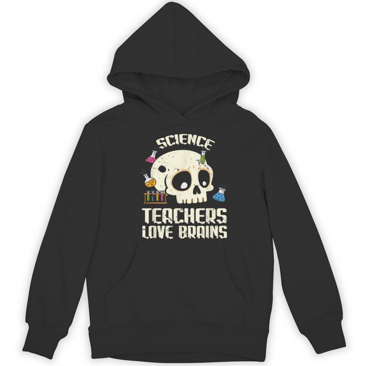 Science Teachers Love Brains Teachers Halloween Women's Hoodie, novelty gifts, funny gifts