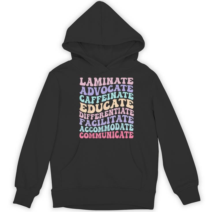 Sped Caffeinate Advocate Laminate Educate Teacher Women's Hoodie, novelty gifts, funny gifts Sped Caffeinate Advocate Laminate Educate Teacher Women's Hoodie, novelty gifts, funny gifts