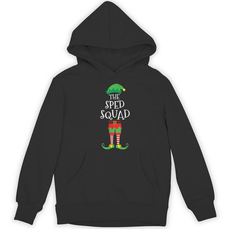 SPED Squad Elf Teacher Matching Christmas Party Pajama Women's Hoodie, novelty gifts, funny gifts
