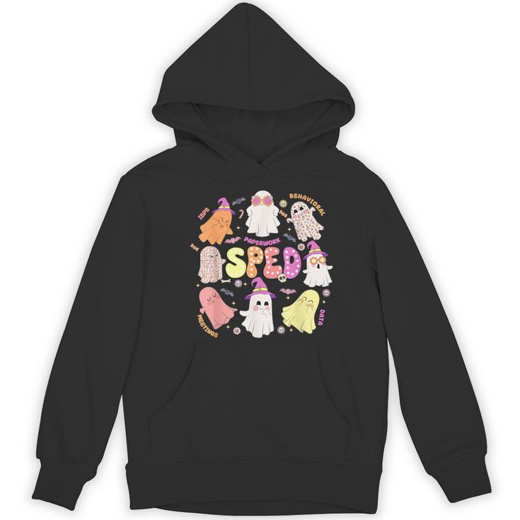 SPED Teacher Halloween Spooky Special Education Team Men Women Kids Women's Hoodie, novelty gifts, funny gifts