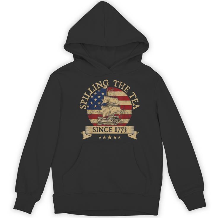 Spilling The Tea Since 1773 Vintage Us History Teacher Women's Hoodie, novelty gifts, funny gifts