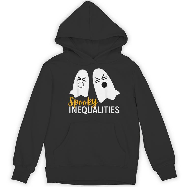 Spooky Ghost Inequalities Halloween Math Teacher Women's Hoodie, novelty gifts, funny gifts Spooky Ghost Inequalities Halloween Math Teacher Women's Hoodie, novelty gifts, funny gifts