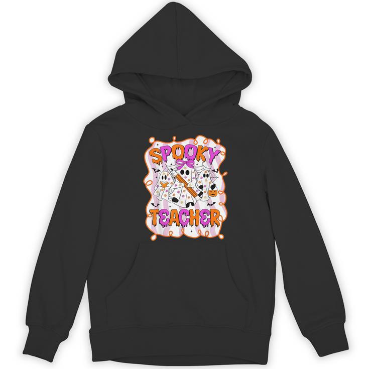 Spooky Teacher Ghost Pencil Teacher Halloween Teacher Women's Hoodie, novelty gifts, funny gifts