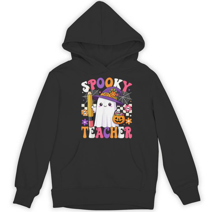 Spooky Teacher Ghost Pencil Teach Halloween Teacher Women's Hoodie, novelty gifts, funny gifts