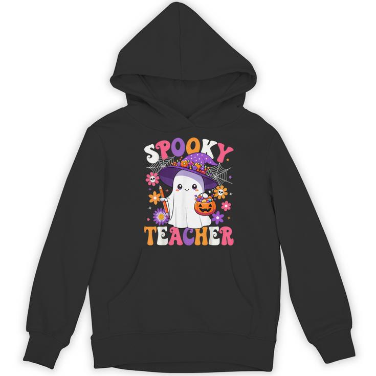 Spooky Teacher Halloween Cute Halloween Teacher Ghost Women's Hoodie, novelty gifts, funny gifts