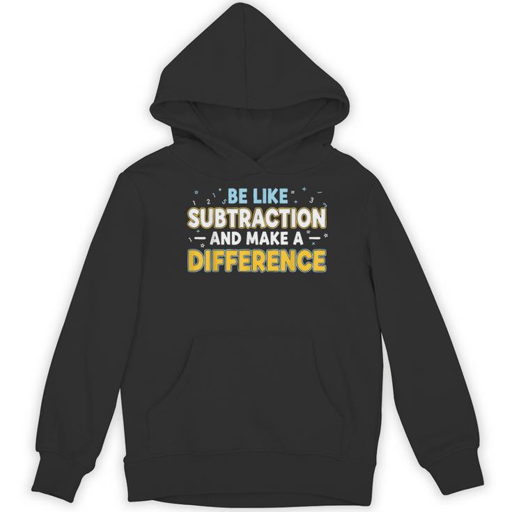 Be Like Subtraction And Make A Difference Teachers Women's Hoodie, novelty gifts, funny gifts