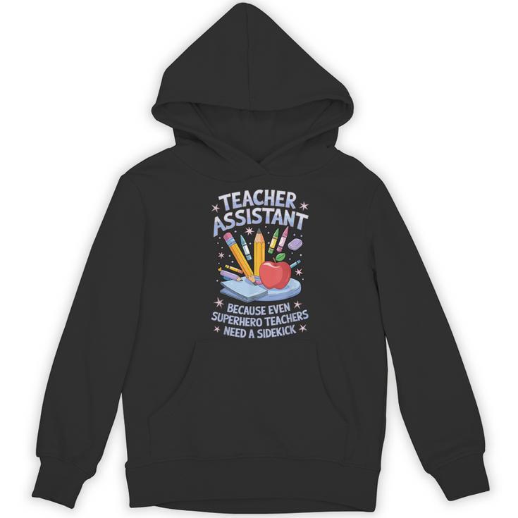 Superhero Sidekick Teaching Teach School Teacher Assistant Women's Hoodie, novelty gifts, funny gifts