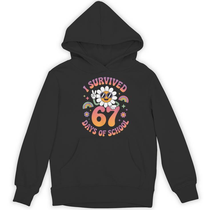 I Survived 67 Days Of School Groovy Retro Teachers Girls Women's Hoodie, novelty gifts, funny gifts I Survived 67 Days Of School Groovy Retro Teachers Girls Women's Hoodie, novelty gifts, funny gifts