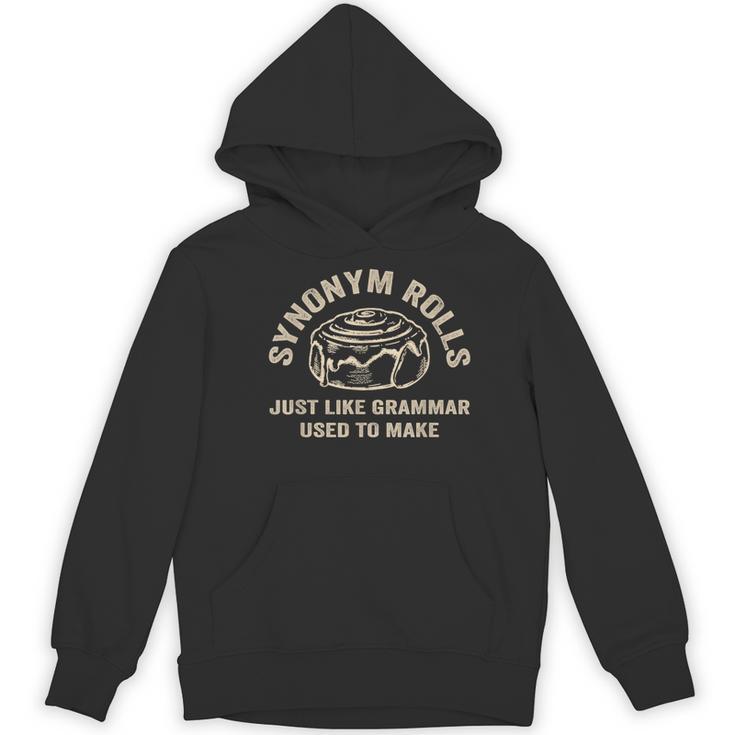 Synonym Rolls Joke Cinnamon Rolls Grammar Pun Teacher Women's Hoodie, novelty gifts, funny gifts