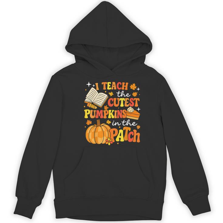 I Teach The Coolest Pumpkins In The Patch Teacher Halloween Women's Hoodie, novelty gifts, funny gifts I Teach The Coolest Pumpkins In The Patch Teacher Halloween Women's Hoodie, novelty gifts, funny gifts