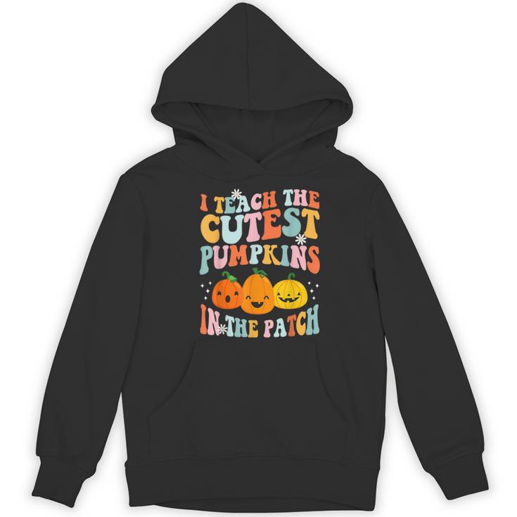 I Teach The Cutest Pumpkins In The Patch Teacher Women's Hoodie, novelty gifts, funny gifts