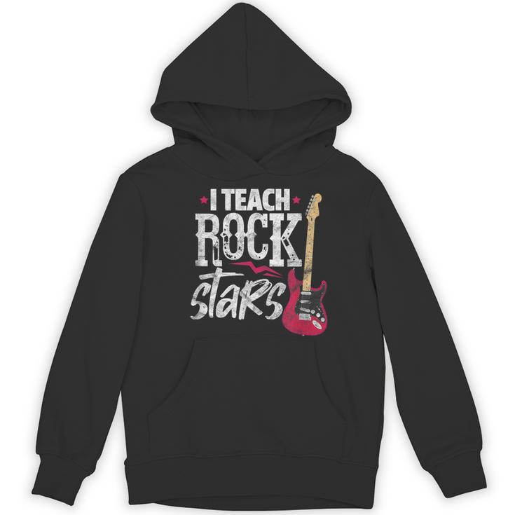 I Teach Rock Stars Music Teacher Guitar Player Women's Hoodie, novelty gifts, funny gifts