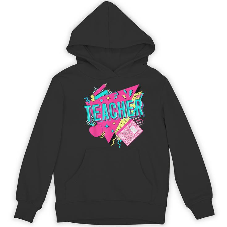 Teacher 90s Retro Colorful Teacher Of The 90s Back To School Women's Hoodie, novelty gifts, funny gifts Teacher 90s Retro Colorful Teacher Of The 90s Back To School Women's Hoodie, novelty gifts, funny gifts