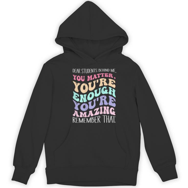 Teacher Dear Students Behind Me 1st Day Of School On Back Women's Hoodie, novelty gifts, funny gifts Teacher Dear Students Behind Me 1st Day Of School On Back Women's Hoodie, novelty gifts, funny gifts