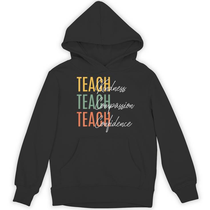 Teacher Kindness Compassion Confidence Teaching Women's Hoodie, novelty gifts, funny gifts Teacher Kindness Compassion Confidence Teaching Women's Hoodie, novelty gifts, funny gifts