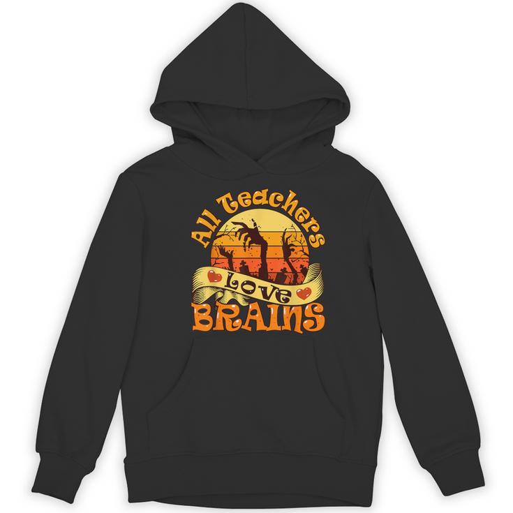 Teacher All Teachers Love Brains Halloween Party Women's Hoodie, novelty gifts, funny gifts Teacher All Teachers Love Brains Halloween Party Women's Hoodie, novelty gifts, funny gifts