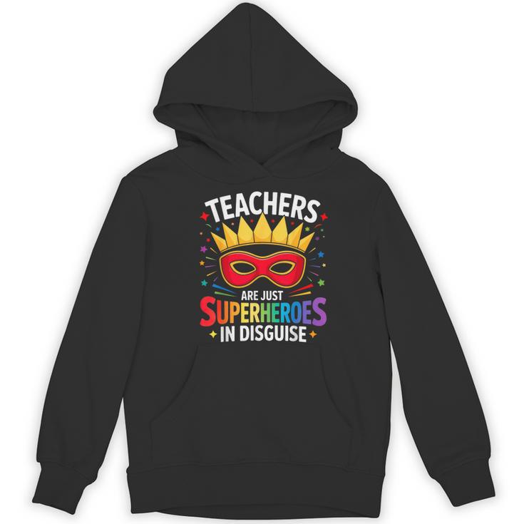 Teachers Are Just Superheroes In Disguise Fun Back To School Women's Hoodie, novelty gifts, funny gifts