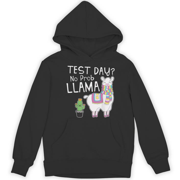Teachers Testing Day Test Day No Prob Llama Teacher Women's Hoodie, novelty gifts, funny gifts