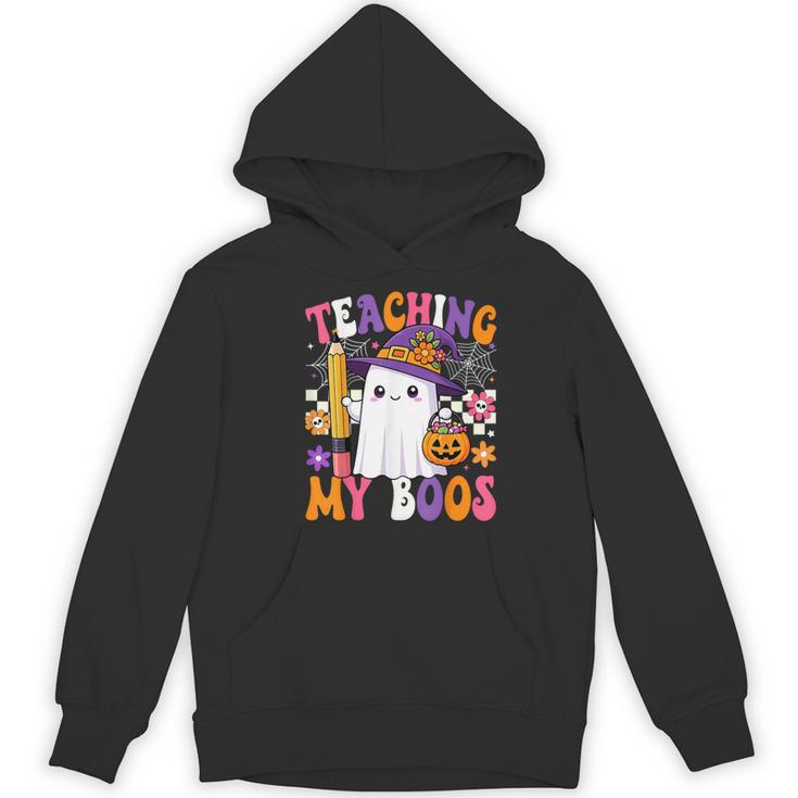 Teaching My Boos Ghost Teacher Cute Pencil Halloween Teacher Women's Hoodie, novelty gifts, funny gifts Teaching My Boos Ghost Teacher Cute Pencil Halloween Teacher Women's Hoodie, novelty gifts, funny gifts