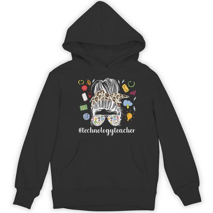 Technology Teacher Messy Bun Technology Teaching Women's Hoodie, novelty gifts, funny gifts Technology Teacher Messy Bun Technology Teaching Women's Hoodie, novelty gifts, funny gifts