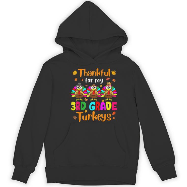 Thankful For My 3rd Grade Turkeys Thanksgiving Teacher Kids Women's Hoodie, novelty gifts, funny gifts