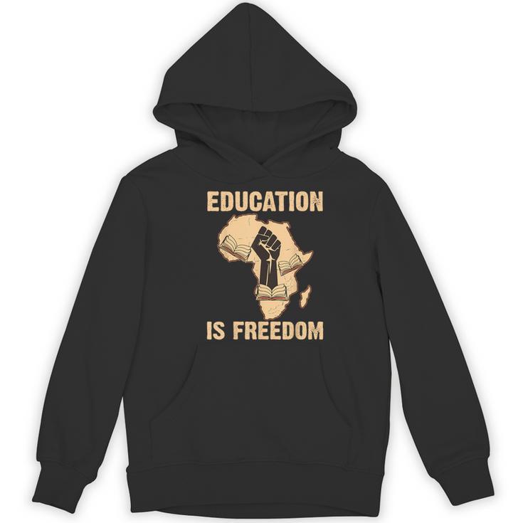 History Education Is Freedom African Map Black Teacher Women's Hoodie, novelty gifts, funny gifts