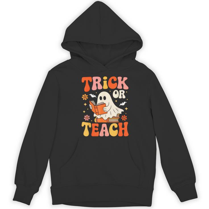 Trick Or Teach Halloween Shirt For Teacher Kids Floral Ghost Women's Hoodie, novelty gifts, funny gifts Trick Or Teach Halloween Shirt For Teacher Kids Floral Ghost Women's Hoodie, novelty gifts, funny gifts