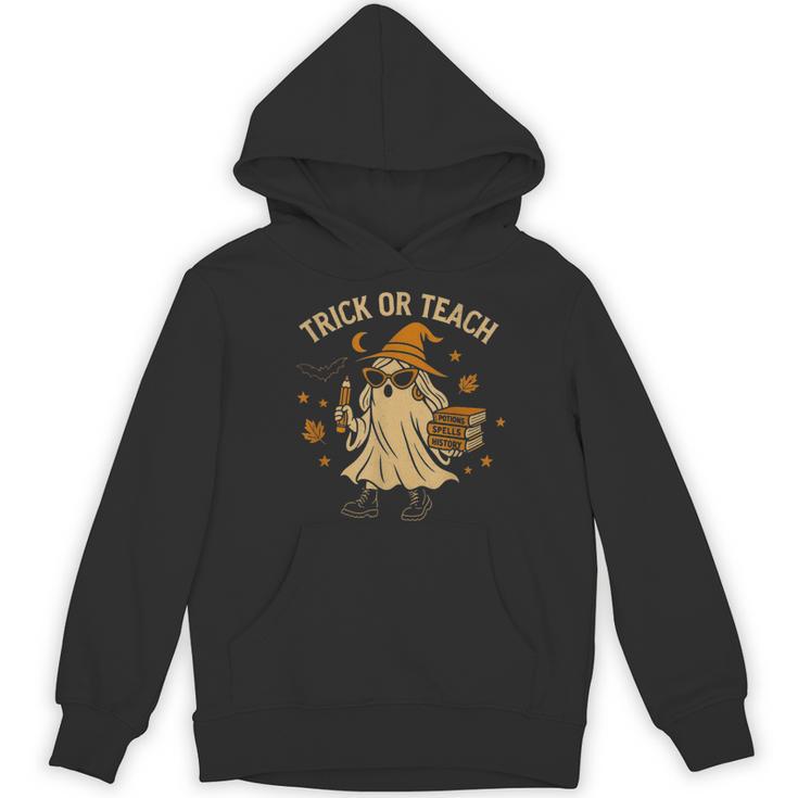 Trick Or Teach Halloween Teacher Women's Hoodie, novelty gifts, funny gifts