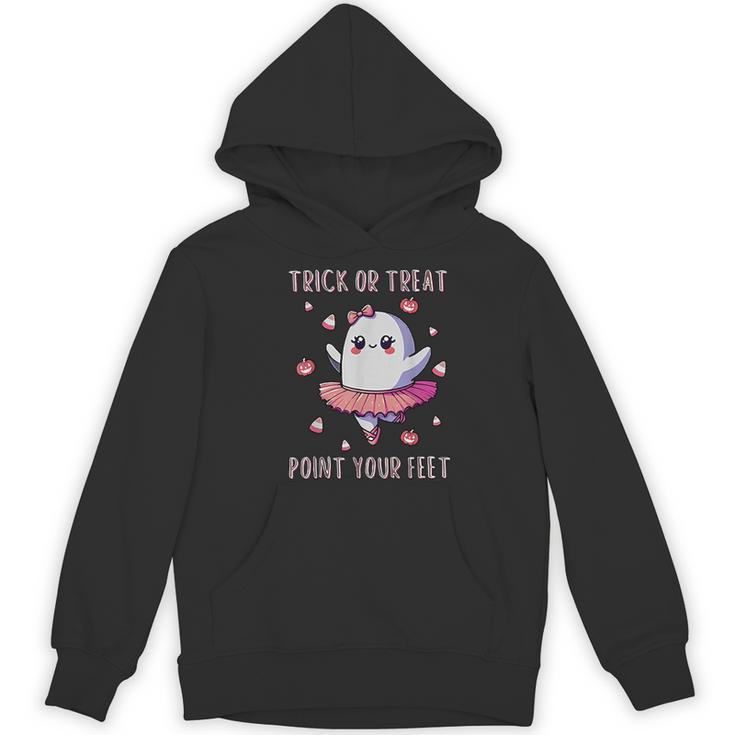 Trick Or Treat Point Your Feet Halloween Ghost Dance Teacher Women's Hoodie, novelty gifts, funny gifts