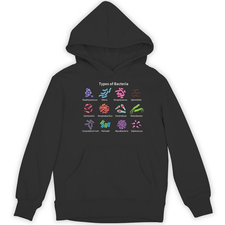 Types Of Bacteria Microbiologist Biology Science Teacher Women's Hoodie, novelty gifts, funny gifts Types Of Bacteria Microbiologist Biology Science Teacher Women's Hoodie, novelty gifts, funny gifts