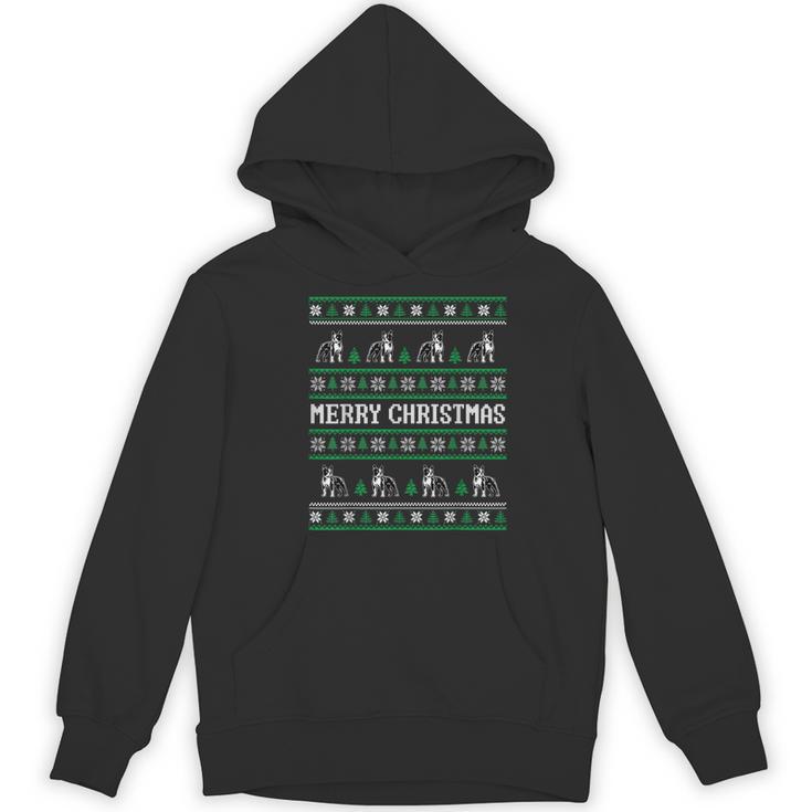 Ugly Sweater Boston Terrier Dog Christmas Dog Lover Xmas Men Women Kids Women's Hoodie, novelty gifts, funny gifts