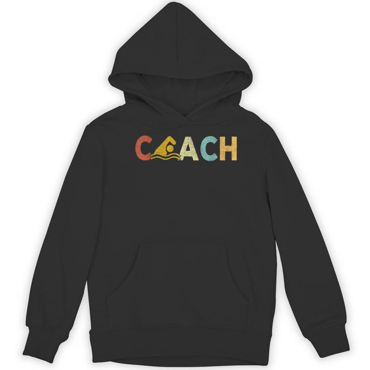 Vintage Swim Coach Swimming Coach Swim Teacher Swimmer Retro Women's Hoodie, novelty gifts, funny gifts