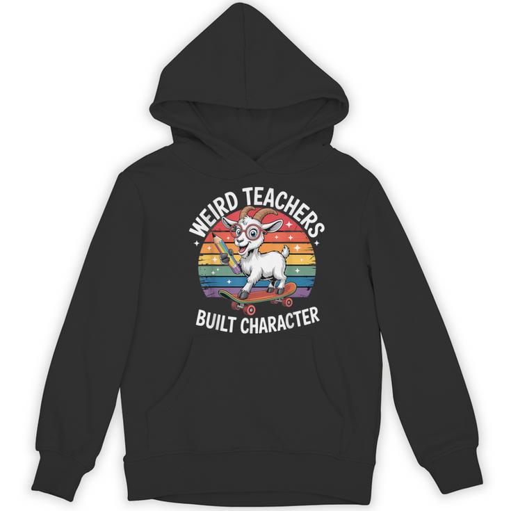 Weird Teachers Build Character Teacher Women's Hoodie, novelty gifts, funny gifts