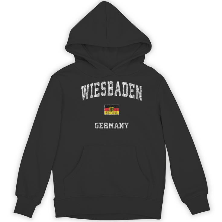 Wiesbaden Germany Vintage Athletic Sports Women's Hoodie, novelty gifts, funny gifts