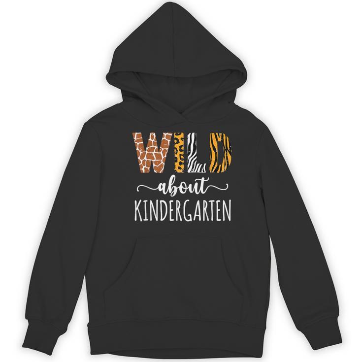 Wild About Kindergarten Teacher Leopard Print Women's Hoodie, novelty gifts, funny gifts