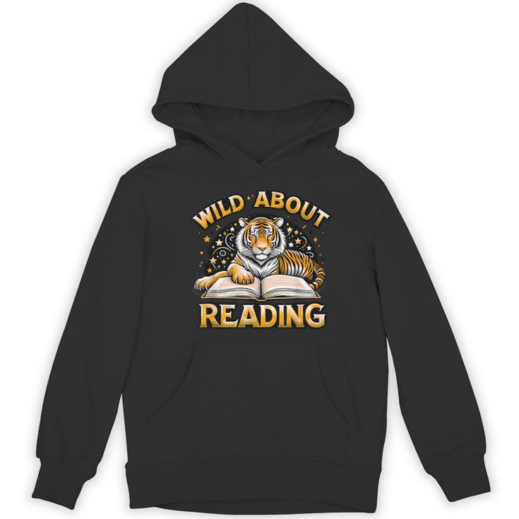 Wild About Reading Tiger For Teachers & Students Women's Hoodie, novelty gifts, funny gifts