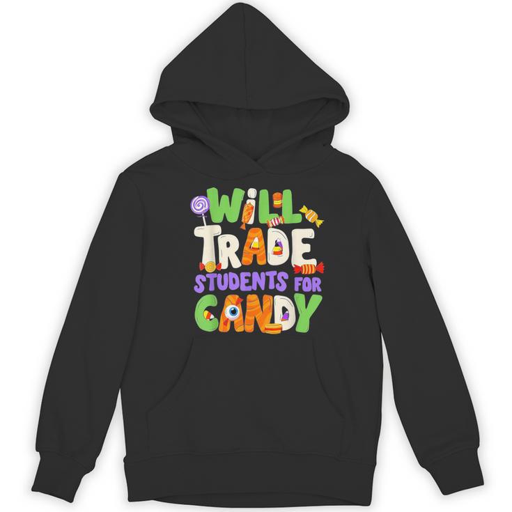 Will Trade Students For Candy Teacher Cute Halloween Costume Women's Hoodie, novelty gifts, funny gifts