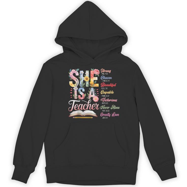 Women Bible Verse Christian Teacher God Says Back To School Women's Hoodie, novelty gifts, funny gifts