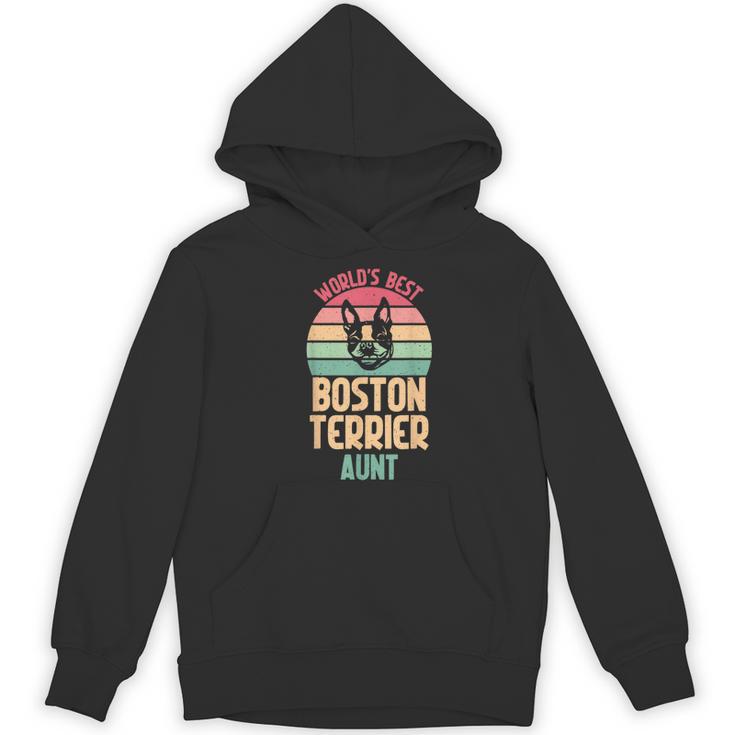 Worlds Best Boston Terrier Aunt Women's Hoodie, novelty gifts, funny gifts
